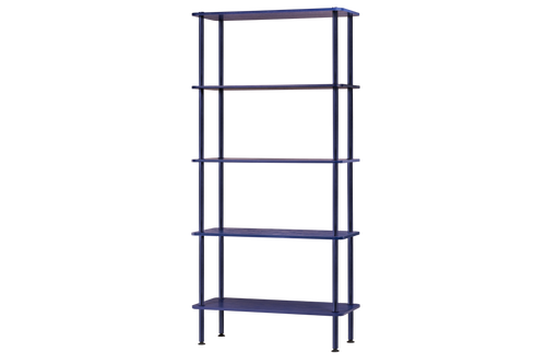 noo.ma Teidi 5-laagse open boekenkast 80 x 35 x 163 cm, Blueberry Pie