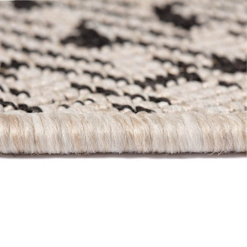 Buiten vloerkleed Leaf - Zwart - dubbelzijdig - EVA Interior - 160 x 230 cm - vtwonen shop