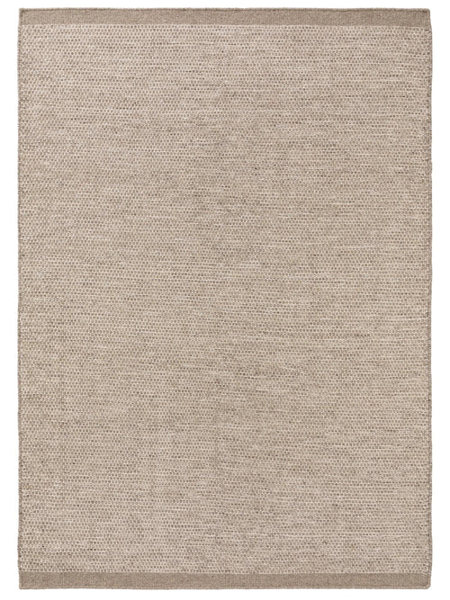 benuta wollen vloerkleed Rocco - taupe - 200x300 cm