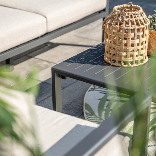 Garden Impressions loungeset Denver 4-delig links – donker grijs