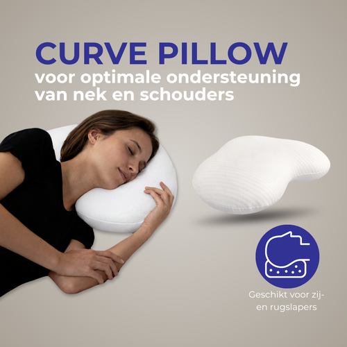 Vitality Pur - Curve Pillow - Ergonomisch Memory Foam Hoofdkussen