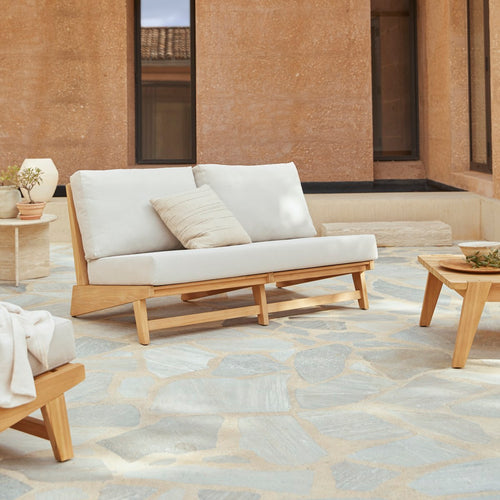 Tikamoon 3-zits loungeset van massief teakhout - Wit - vtwonen shop