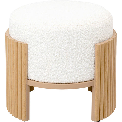Kare Design Kruk Samu Ø43cm natuur