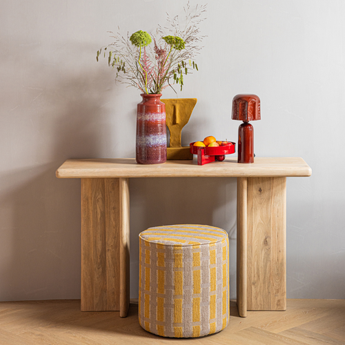 WOOOD tafellamp Lumira - Metaal - Hoogglans Bruinrood - 39x15x15