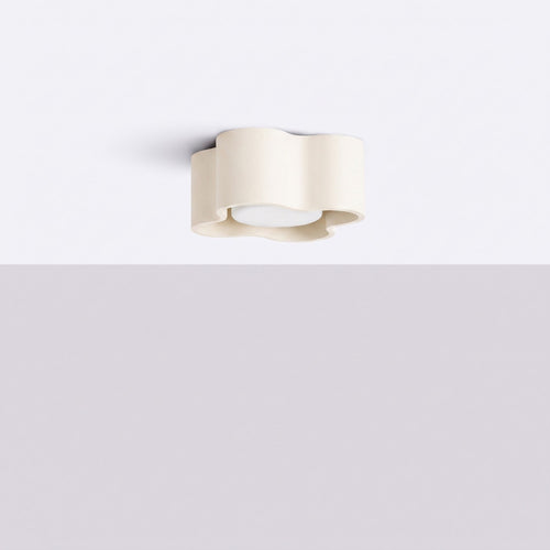 Sollux Lighting Plafondlamp OVIO 1 beige Gx53 - 12x12x6cm