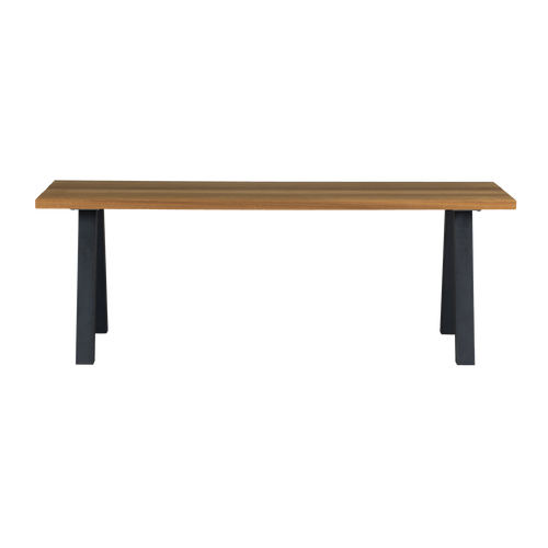 WOOOD tuintafel met a-poot Tablo - Ayous/ Metaal - Naturel - 75x210x81 - vtwonen shop