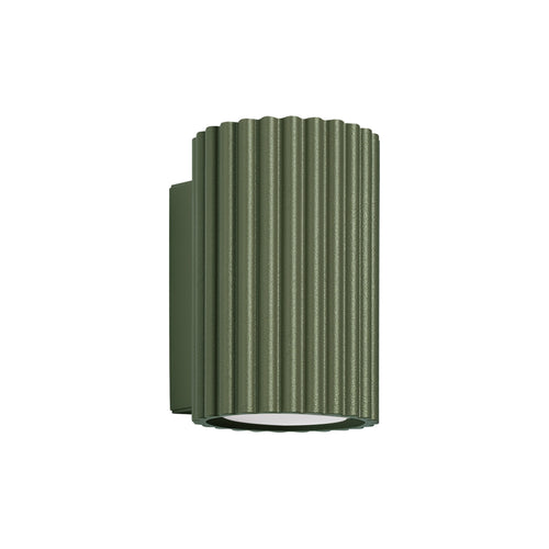 Sollux Lighting Wandlamp KARBON 10 olijfgroen - 6,5x8,5x10cm