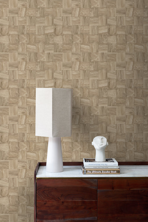 Origin Wallcoverings behang sloophout motief beige - 50 x 900 cm - 347930 - vtwonen shop
