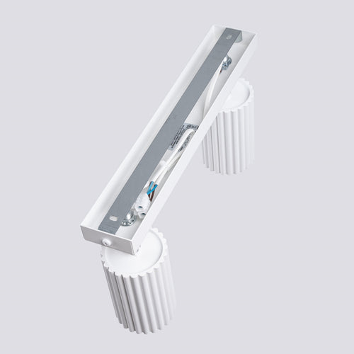 Sollux Lighting Plafondlamp KARBON 2 wit - 30x6,5x16,5cm