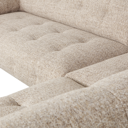 WOOOD hoekbank rechts Lloyd - Polyester - Naturel - 77x267x91/205 - vtwonen shop