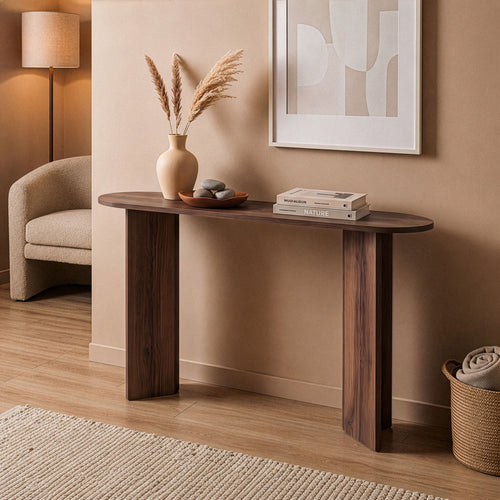 Calicosy - SIRA Design haltafel - Zwart hout - 35x150x75 cm