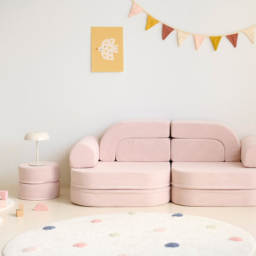 Schuimbouwstenen ROZE 10 delig