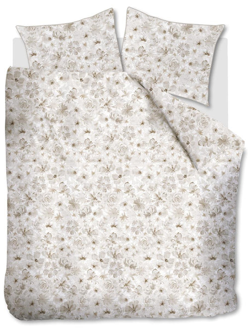 Riviera Maison dekbedovertrek Flowing Flowers - 240x200/220 cm - zand - vtwonen shop