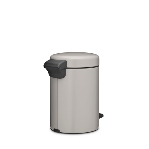 Brabantia NewIcon Pedaalemmer, 3 liter, kunststof binnenemmer - Soft Grey