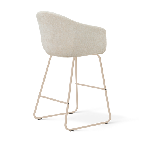 Nolon Nino-Otis barkruk cottonbeige - beige onderstel - 65 cm