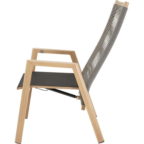 Lesli Living bistrostoel Acari - grijs - 59x65,5x112cm - set van 2