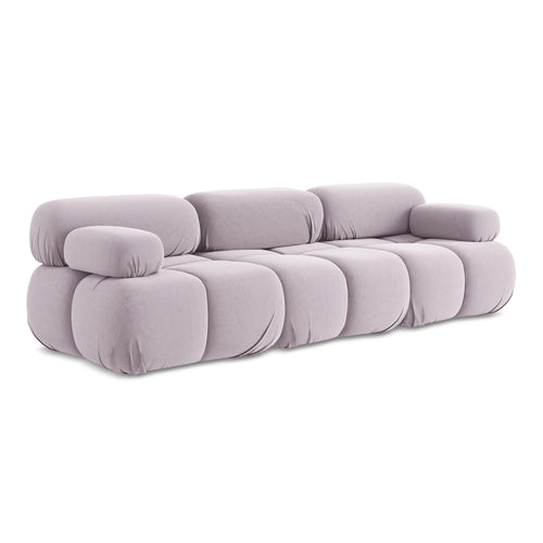 LaMiaSofa 3-zits bank Sanremo - velours - lavendel - 285x96x70