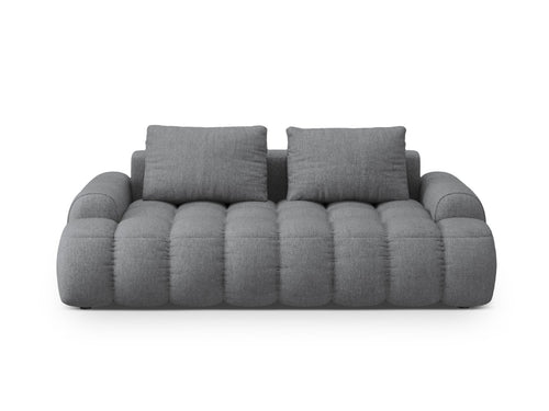Cosmopolitan Design Bank Linz 3-zits, structurele stof grijs - 100x200x84cm