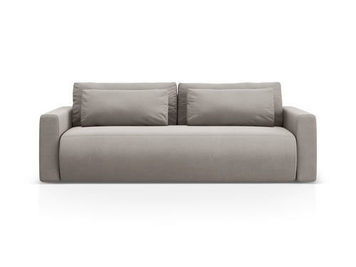 Cosmopolitan Design Slaapbank met opbergdoos Belfast 3-zits, flueel concreet - 105x238x84cm