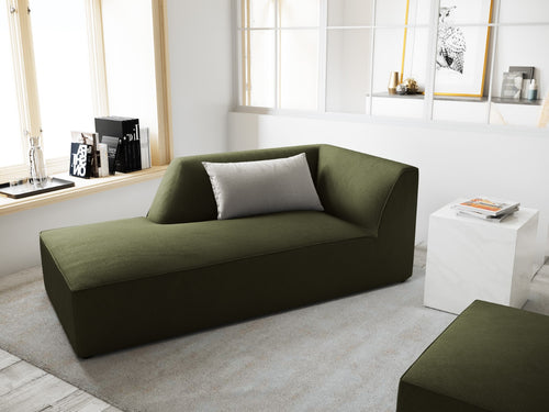 Micadoni - Linker meridiaan "Ruby" ribfluwelen, groente - 180x93x69cm