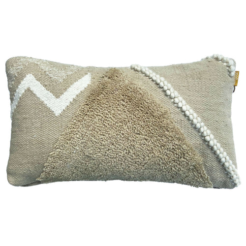 Malagoon kussen Wonder - cocoon beige - 35x60cm 100%wol