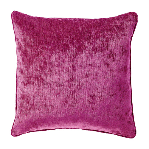 LEWY - kussenhoes 45x45 cm - glansvelours - Festival Fuchsia - roze