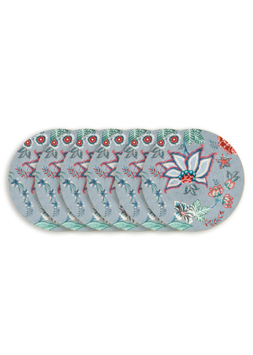 Pip Studio - Flower Festival Borden - Servies set van 6 - 17cm