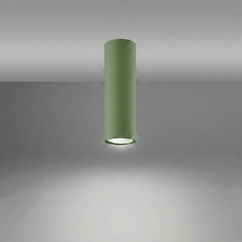 Sollux Lighting Plafondlamp LAGOS 20 olijfgroen - 6x6x20cm