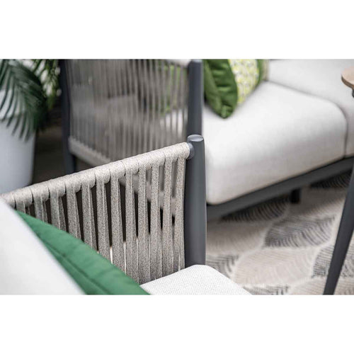 Garden Impressions lounge dining set Tavira grey sand - 5-delig