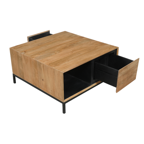 Starfurn  salontafel RichWood - bruin - 80x80x40cm - vtwonen shop
