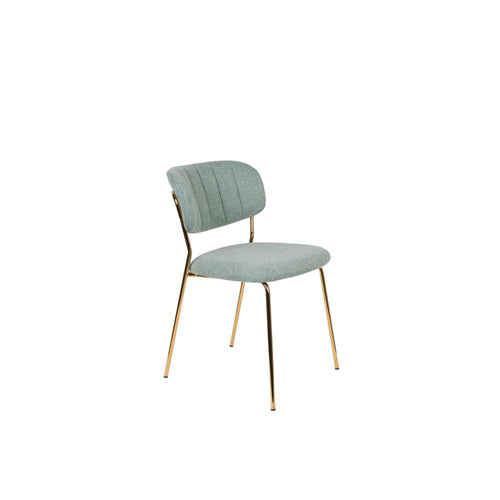 Housecraft Living Jolien Eetkamerstoelen Goud/ Lichtgroen - Set van 2 - vtwonen shop