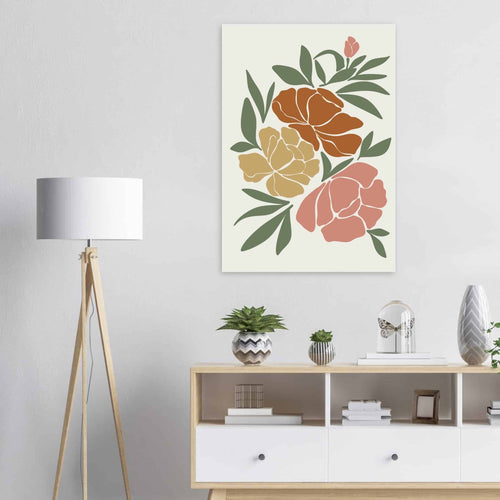 Artfulprints Poster Boho – Autumn bloom   - 50x70 cm - Meerkleurig