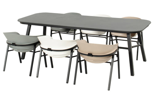 Hartman Tuintafel Tubb - Zwart Keramiek Aluminium - 240x100x75cm - vtwonen shop