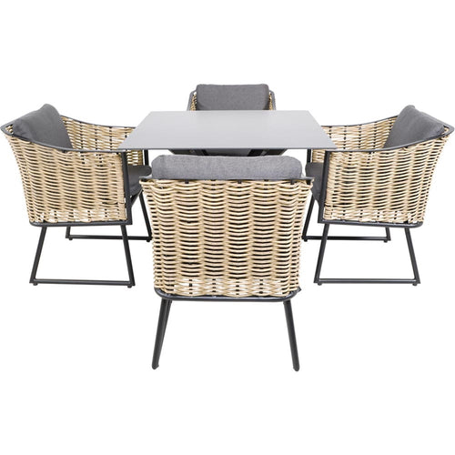 Lesli Living tuintafel Crest - zwart - 90x90x73cm
