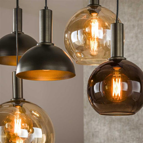 Giga Meubel Hanglamp Cluster - Bruin - 7-Lichts - 145x45x150cm