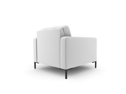 Cosmopolitan Design Fauteuil Bali structurele stof, lichtgrijs - 96x87x75cm