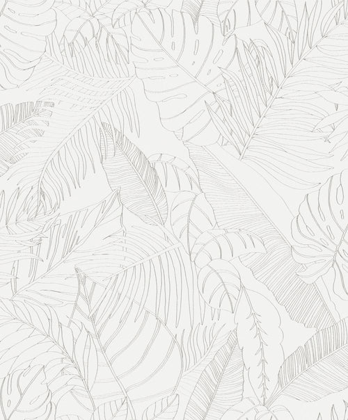 Masureel behang bladeren grijs - 53 cm x 10.05 m - 631942 - vtwonen shop