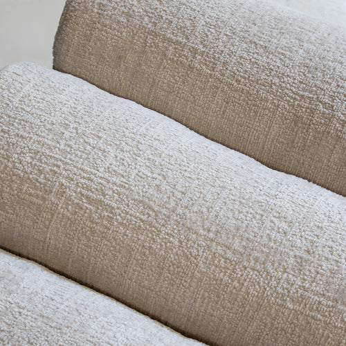 DÉJA Living Poef Lavia - Beige - Stof - 45x45x40cm