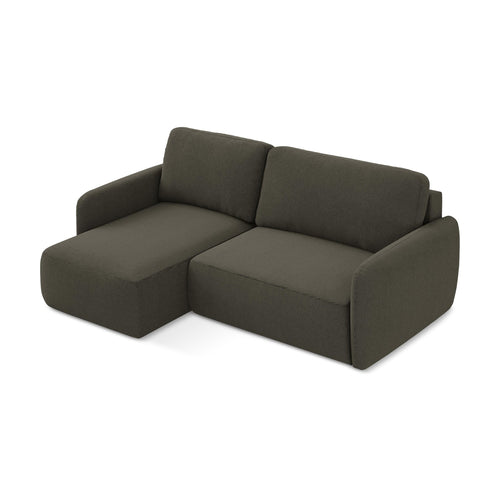 LaMiaSofa hoekbank links Corle - textuurstof - taupe - 207x148x86