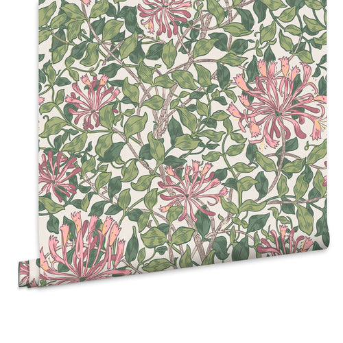 William Morris at Home Vliesbehang - Honeysuckle Blossom