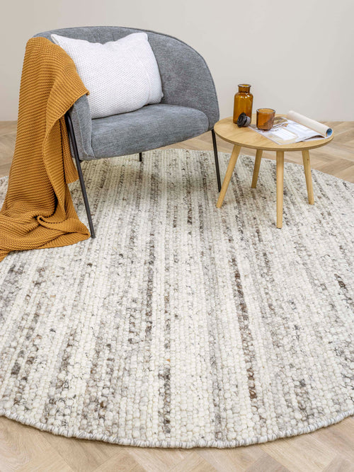 Vloerkleed MOMO Rugs Stone Beige Rond 200 rond - vtwonen shop