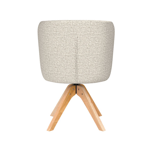 Housecraft Living Stan Eetkamerstoel Draaibaar Hout Off-White - Beige - vtwonen shop