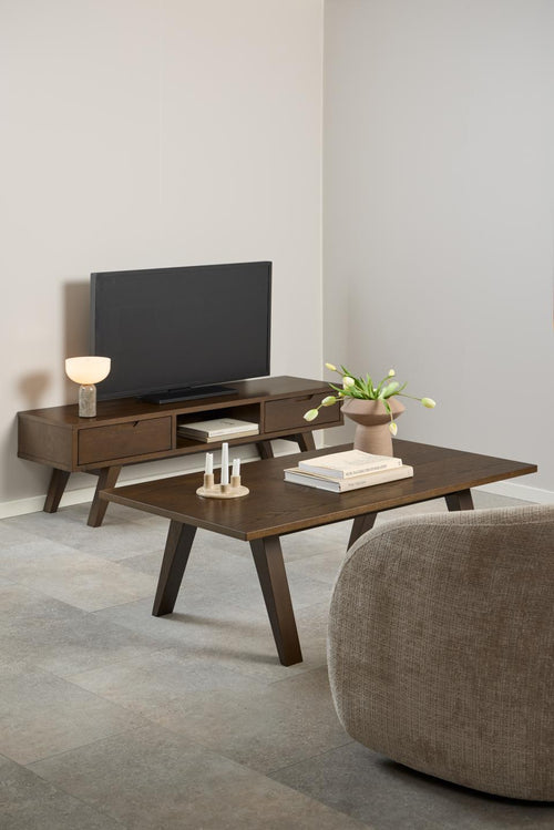 Rebellenclub TV-meubel Mala - Meubel - Donker Eiken