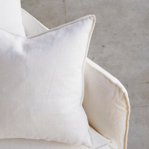 Tikamoon Ariane - Bank van wit linnen, 5 zitplaatsen - Wit - vtwonen shop