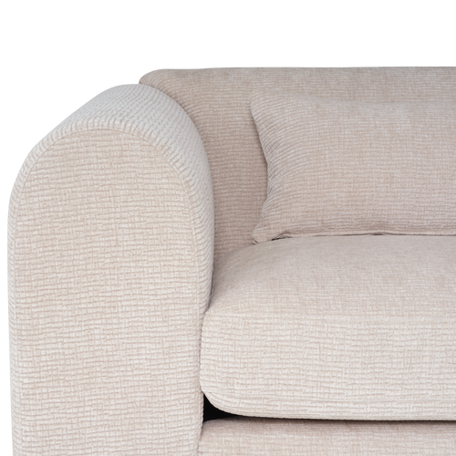 WOOOD hoekbank rechts Brenvo - Structure Velvet - Zand - 73x306x178