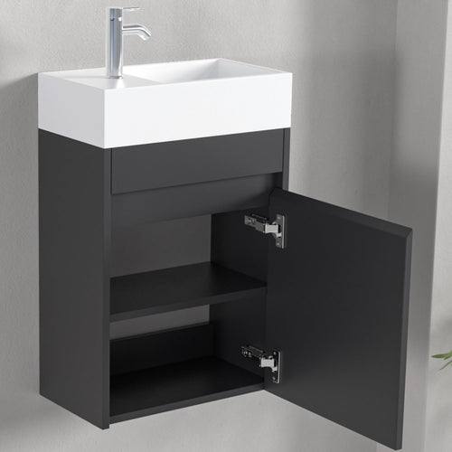 LOMAZOO toiletmeubel Ibiza - mat zwart