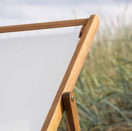 Nest outdoor Bern Inklapbare Houten Tuinstoel - Wit - vtwonen shop