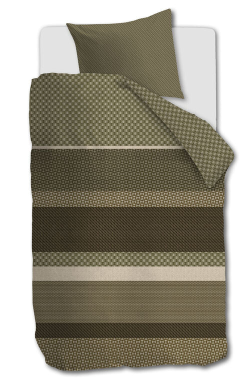 Beddinghouse Dekbedovertrek Fera - 140 x 200/220 cm - Groen