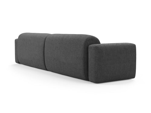 Cosmopolitan Design Modulaire bank Strino 4-zits, structurele stof grijs - 98x240x78cm