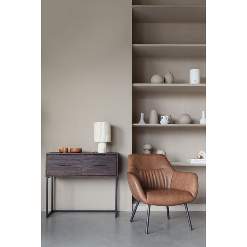 Housecraft Living Webster Ladekast/ Kast Klein 4 lades Teakhout Bruin - vtwonen shop